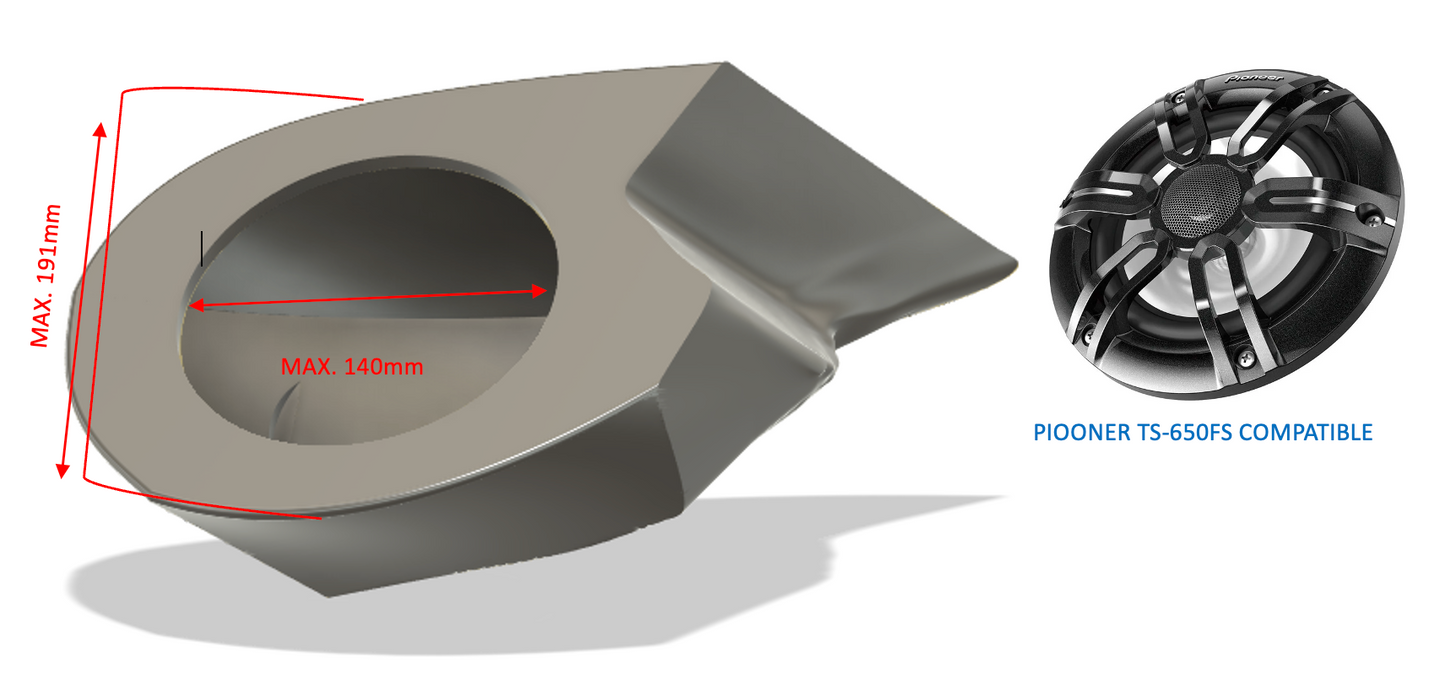 Sea Doo RXT 2007 Carcasas para altavoces y sistemas de audio 6.5"