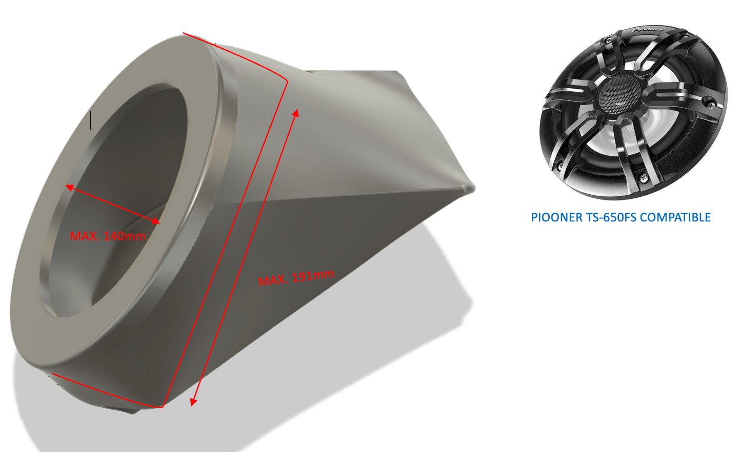 Sea doo RXT RXP 2004-2011  Carcasas para altavoces y sistemas de audio 6.5"